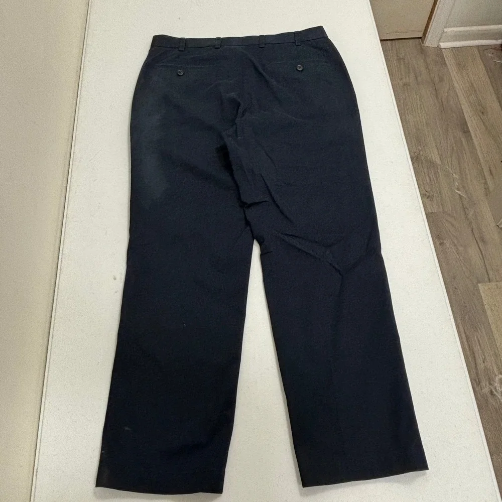 Brooks Brothers 346 Clark Lightweight Advantage Chino Navy Blue Mens 35x30